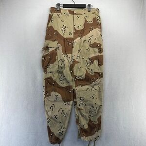 Vintage Military Chocolate Chip Camo Desert BDU Combat Pants Men's Small Regular